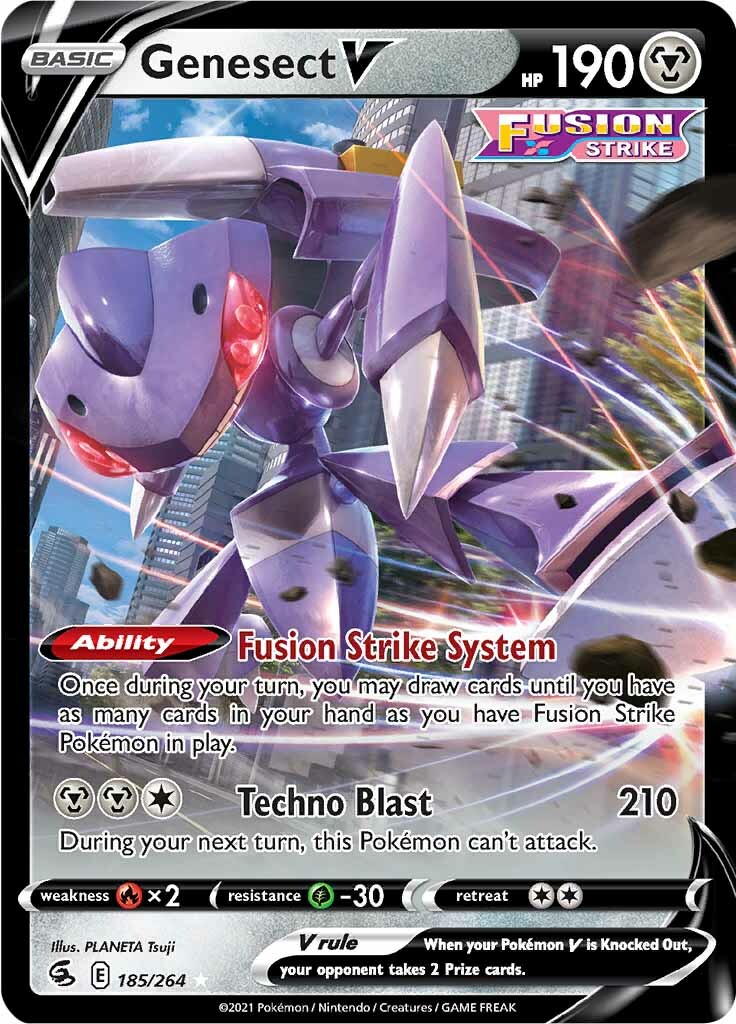 Genesect V (185/264) [Sword & Shield: Fusion Strike] | Deep Dive Games St. Marys