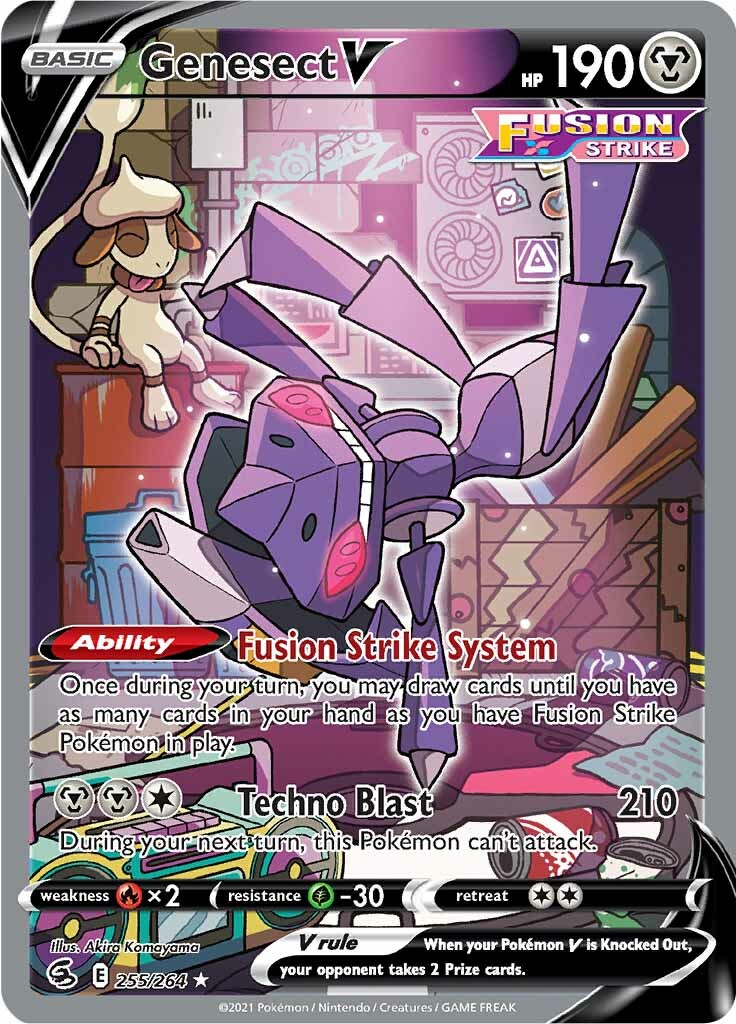 Genesect V (255/264) [Sword & Shield: Fusion Strike] | Deep Dive Games St. Marys