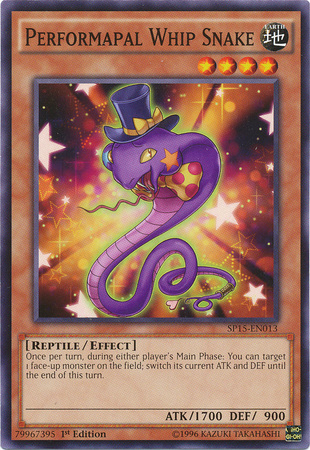 Performapal Whip Snake [SP15-EN013] Common | Deep Dive Games St. Marys