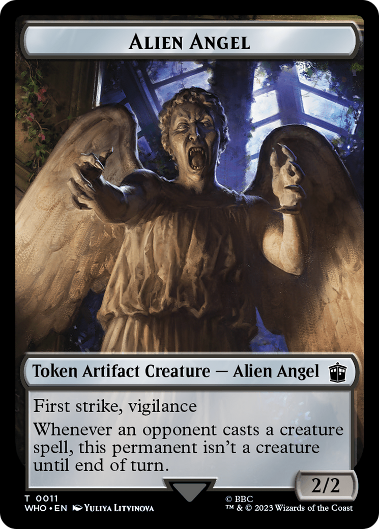 Alien Angel // Alien Insect Double-Sided Token [Doctor Who Tokens] | Deep Dive Games St. Marys