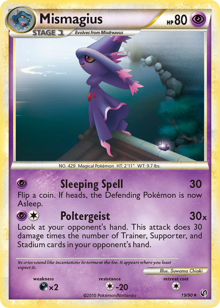 Mismagius (19/90) [HeartGold & SoulSilver: Undaunted] | Deep Dive Games St. Marys