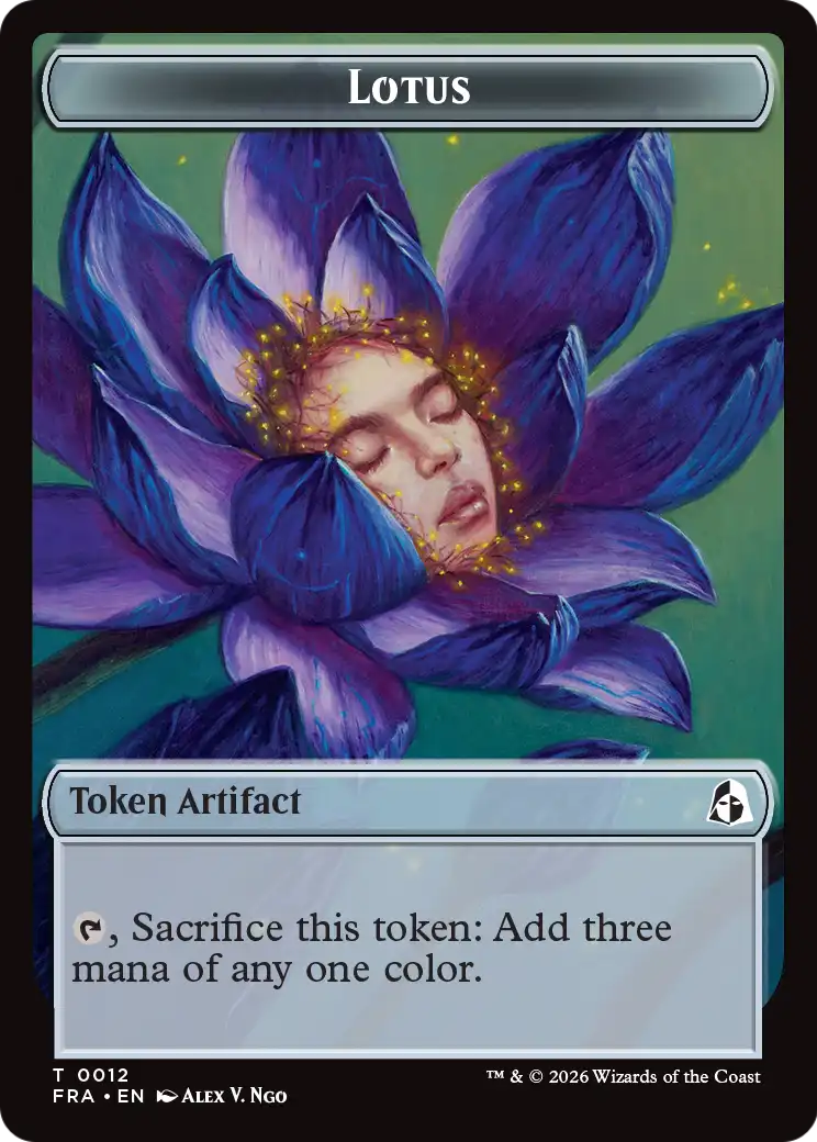 Dragon // Lotus Double-Sided Token [Reality Fracture Tokens] | Deep Dive Games St. Marys