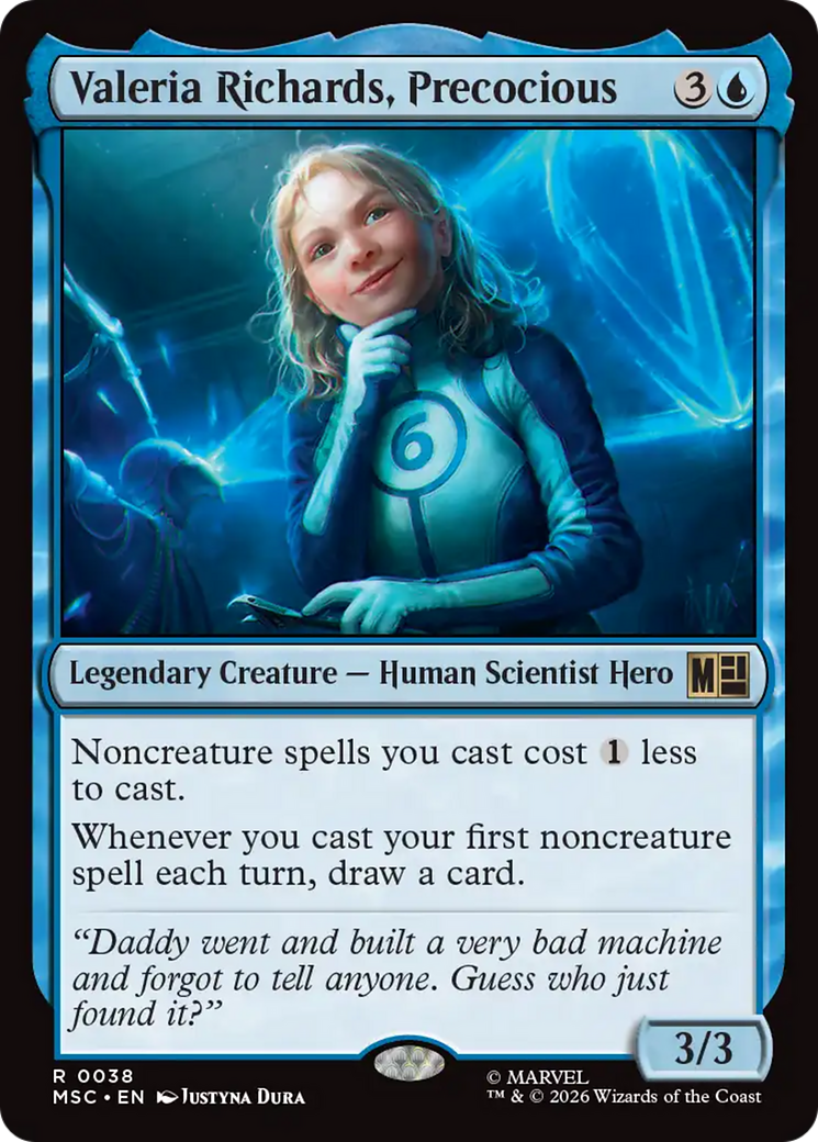 Valeria Richards, Precocious (Surge Foil) [Marvel Super Heroes Commander] | Deep Dive Games St. Marys
