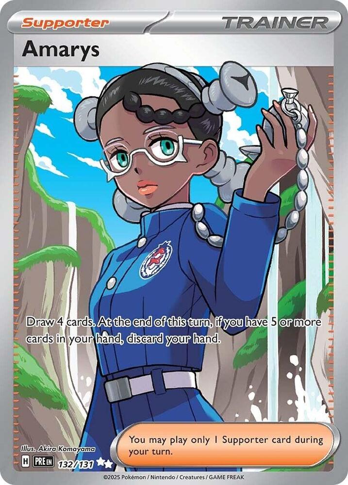 Amarys (132/131) [Scarlet & Violet: Prismatic Evolutions] | Deep Dive Games St. Marys