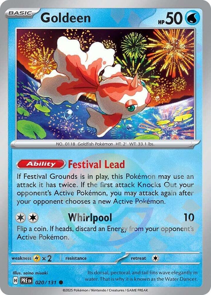 Goldeen (020/131) (Poke Ball Pattern) [Scarlet & Violet: Prismatic Evolutions] | Deep Dive Games St. Marys