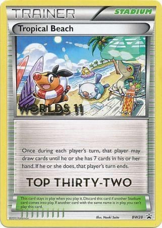 Tropical Beach (BW28) (Top 32) [Black & White: Black Star Promos] | Deep Dive Games St. Marys