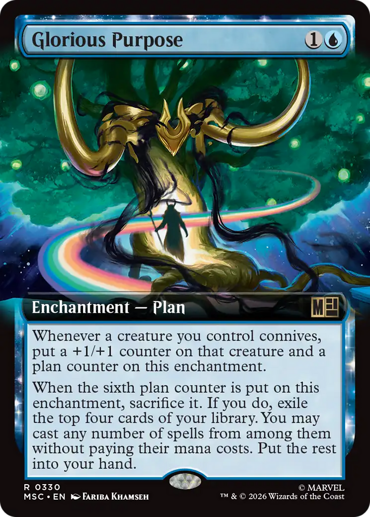 Glorious Purpose (Extended Art) [Marvel Super Heroes Commander] | Deep Dive Games St. Marys