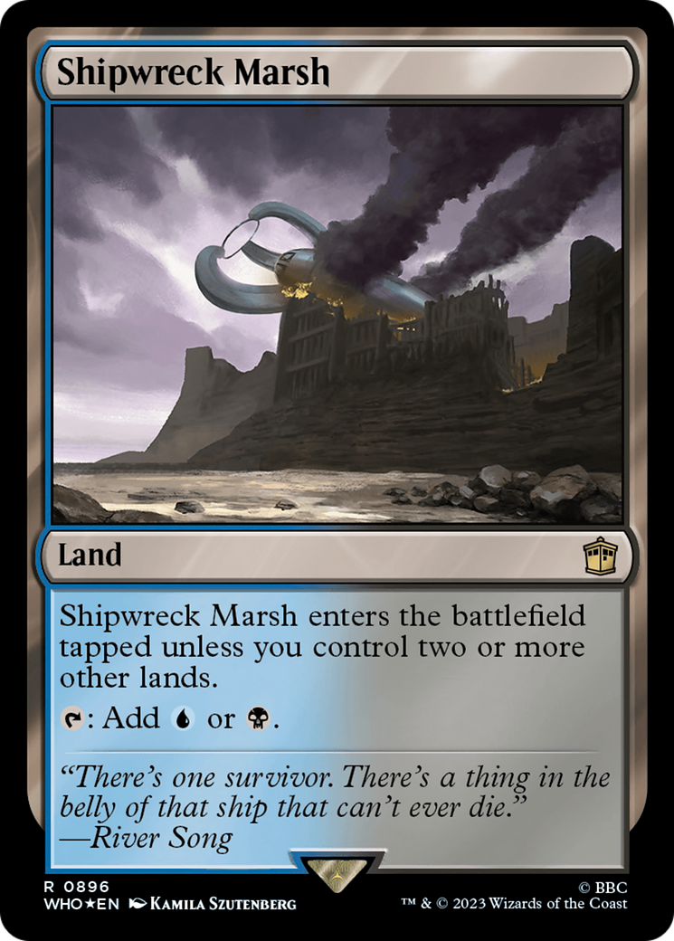 Shipwreck Marsh (Surge Foil) [Doctor Who] | Deep Dive Games St. Marys
