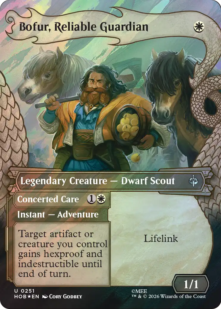 Bofur, Reliable Guardian (Showcase) (Surge Foil) [The Hobbit] | Deep Dive Games St. Marys
