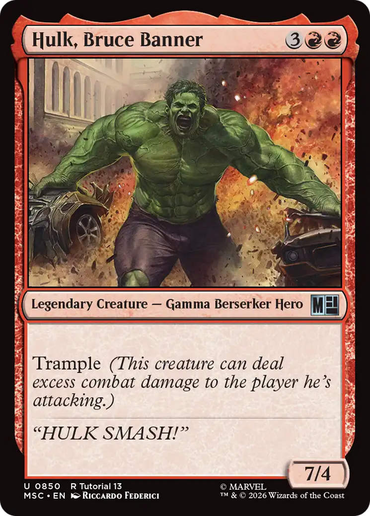 Hulk, Bruce Banner (0850) [Marvel Super Heroes Commander] | Deep Dive Games St. Marys