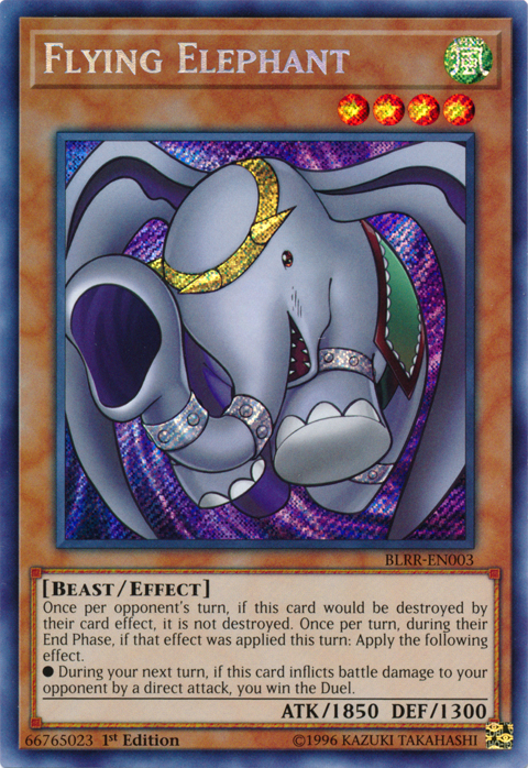 Flying Elephant [BLRR-EN003] Secret Rare | Deep Dive Games St. Marys