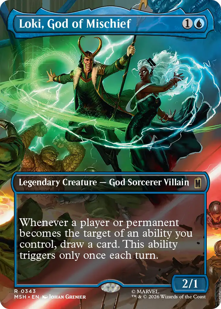 Loki, God of Mischief (Borderless) [Marvel Super Heroes] | Deep Dive Games St. Marys