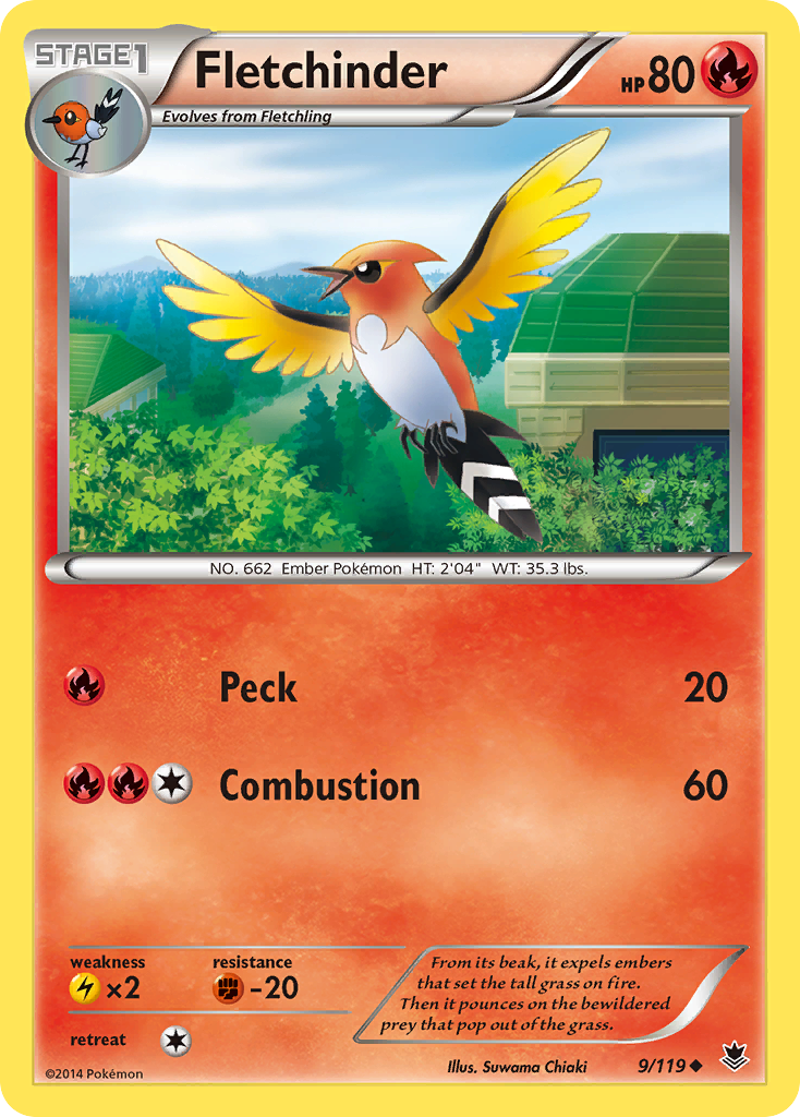 Fletchinder (9/119) [XY: Phantom Forces] | Deep Dive Games St. Marys