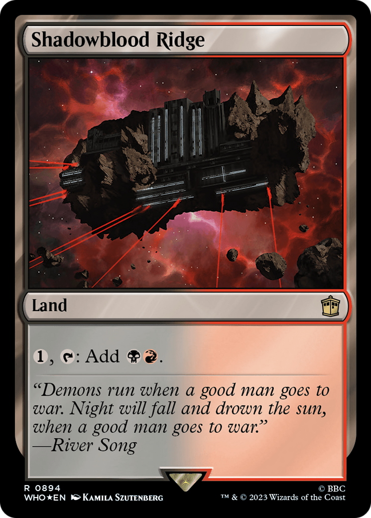 Shadowblood Ridge (Surge Foil) [Doctor Who] | Deep Dive Games St. Marys