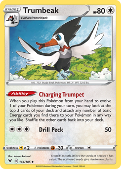 Trumbeak (144/185) [Sword & Shield: Vivid Voltage] | Deep Dive Games St. Marys