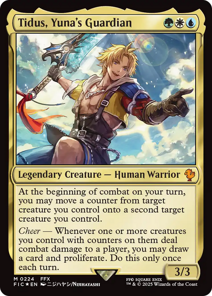 Tidus, Yuna's Guardian (Surge Foil) [FINAL FANTASY Commander] | Deep Dive Games St. Marys