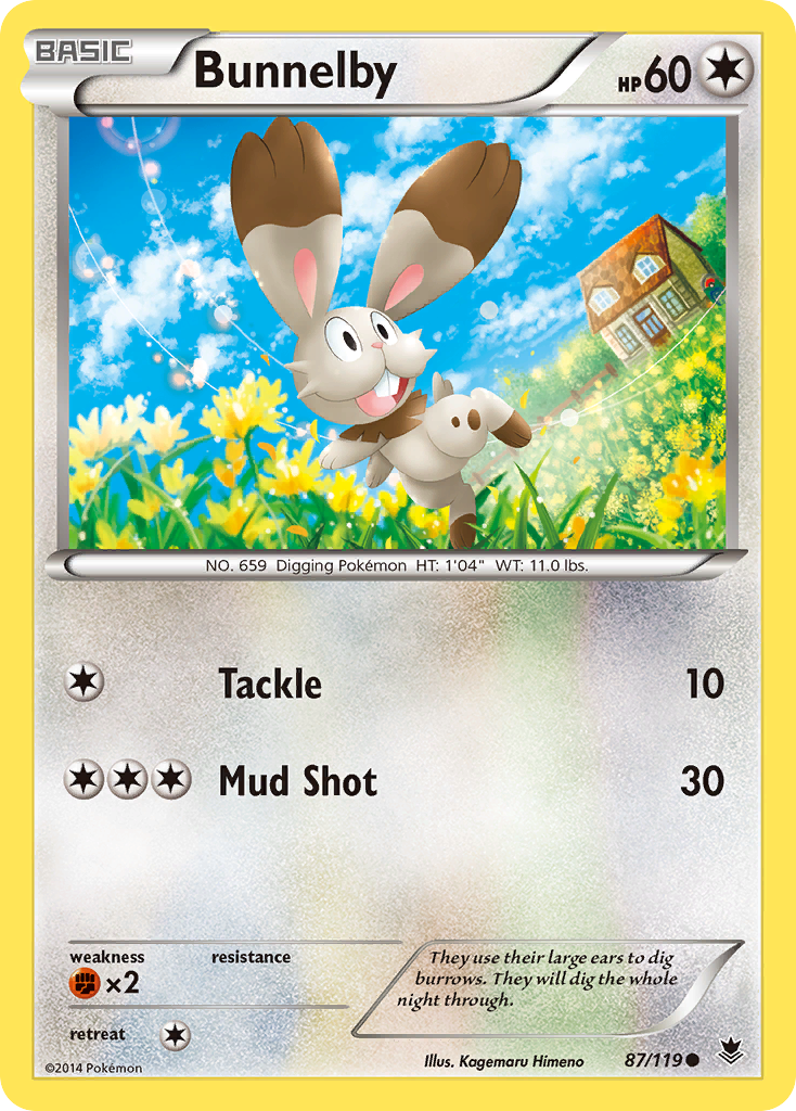 Bunnelby (87/119) [XY: Phantom Forces] | Deep Dive Games St. Marys