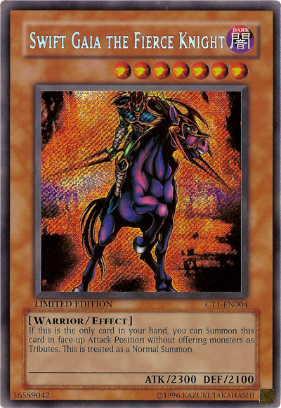 Swift Gaia the Fierce Knight [CT1-EN004] Secret Rare | Deep Dive Games St. Marys