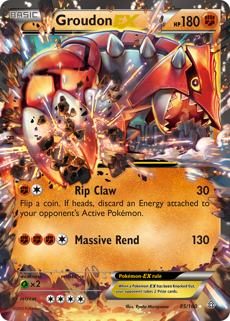 Groudon EX (85/160) [XY: Primal Clash] | Deep Dive Games St. Marys