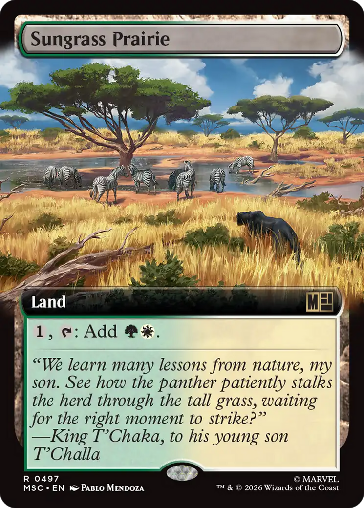 Sungrass Prairie (Extended Art) [Marvel Super Heroes Commander] | Deep Dive Games St. Marys