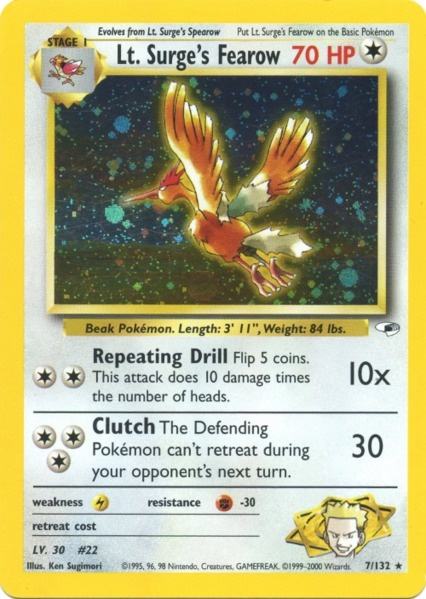 Lt. Surge's Fearow (7/132) [Gym Heroes Unlimited] | Deep Dive Games St. Marys