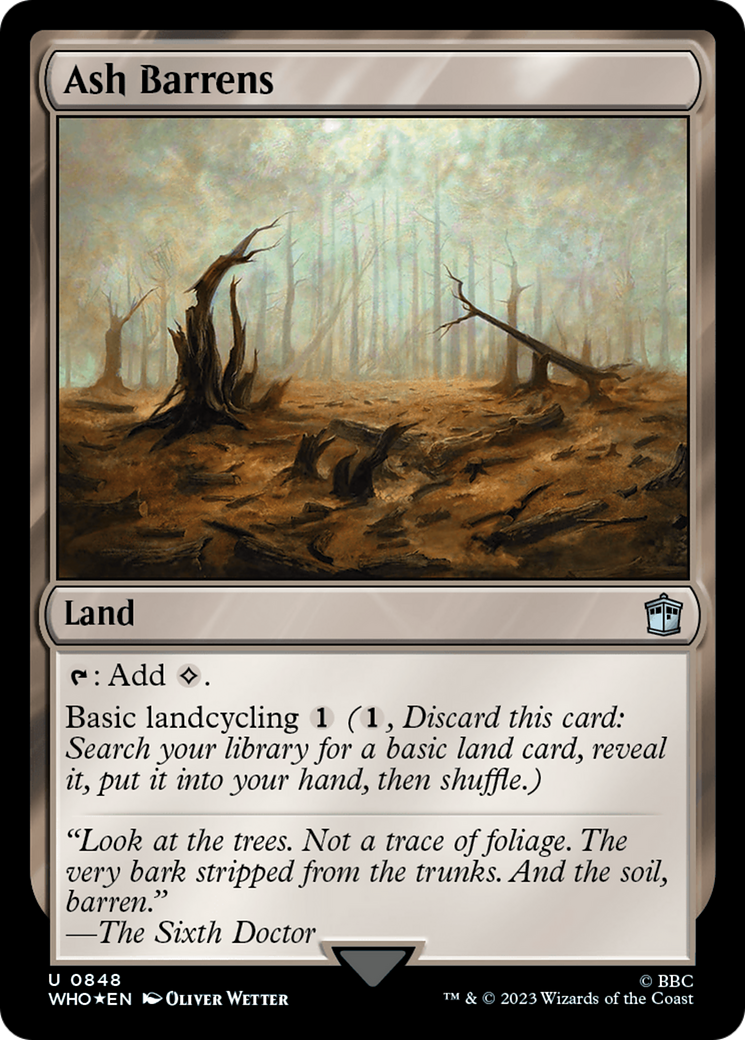 Ash Barrens (Surge Foil) [Doctor Who] | Deep Dive Games St. Marys