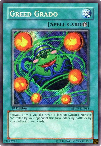 Greed Grado [ANPR-EN088] Secret Rare | Deep Dive Games St. Marys
