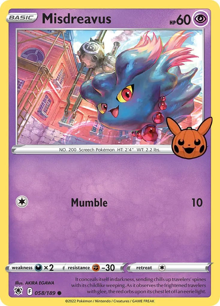 Misdreavus (058/189) [Trick or Trade] | Deep Dive Games St. Marys