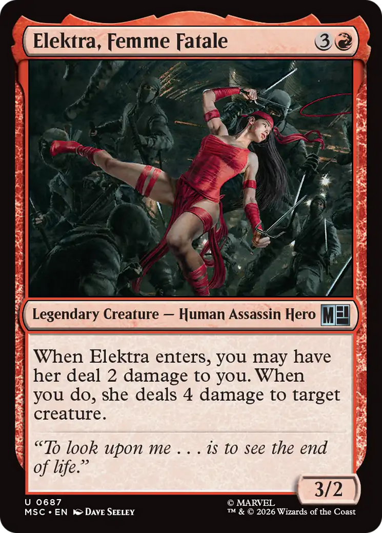 Elektra, Femme Fatale [Marvel Super Heroes Commander] | Deep Dive Games St. Marys