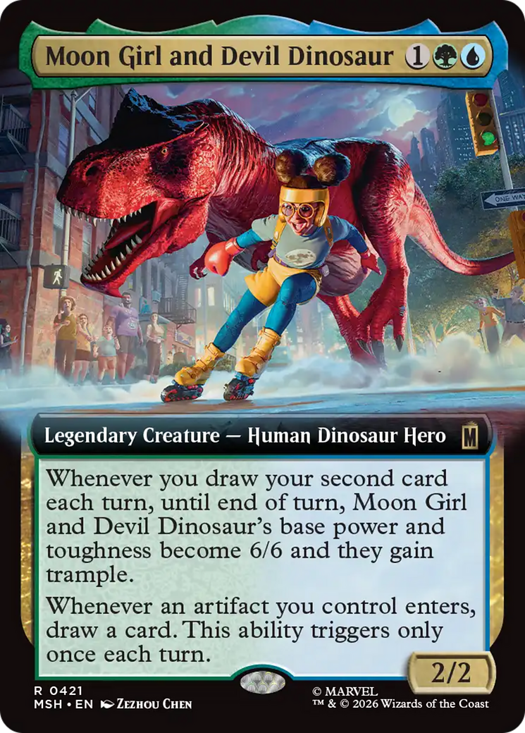 Moon Girl and Devil Dinosaur (Extended Art) [Marvel Super Heroes] | Deep Dive Games St. Marys