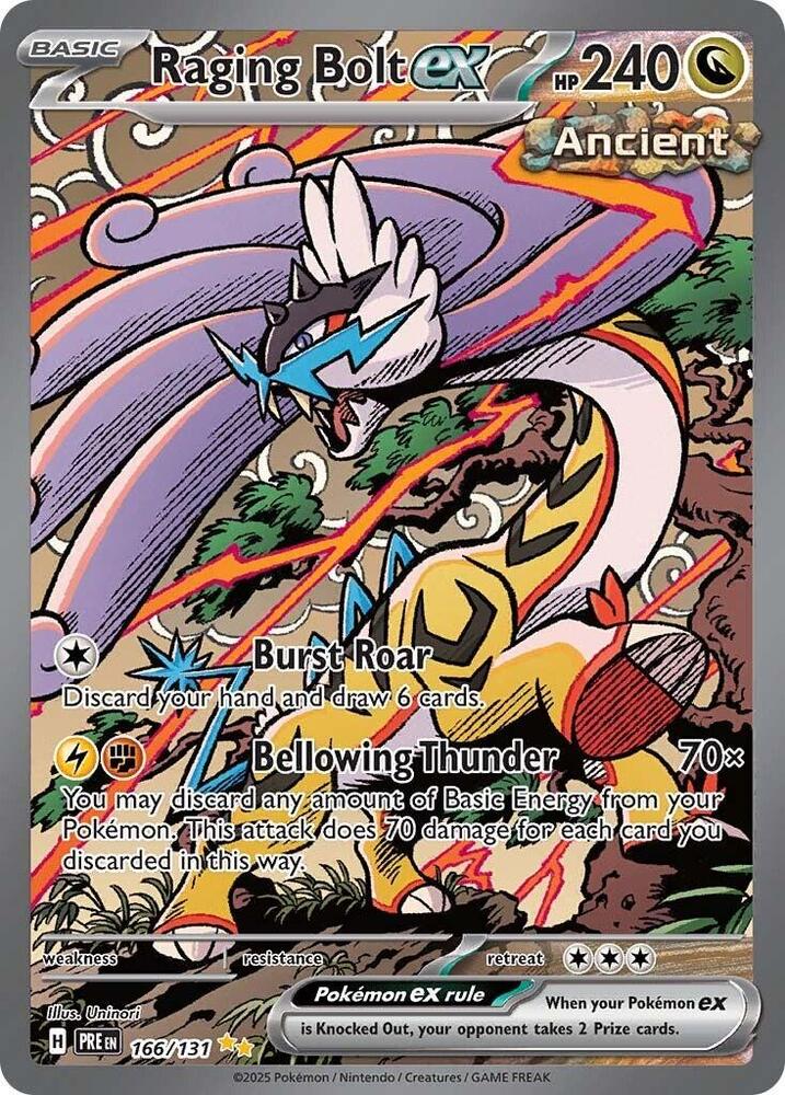 Raging Bolt ex (166/131) [Scarlet & Violet: Prismatic Evolutions] | Deep Dive Games St. Marys
