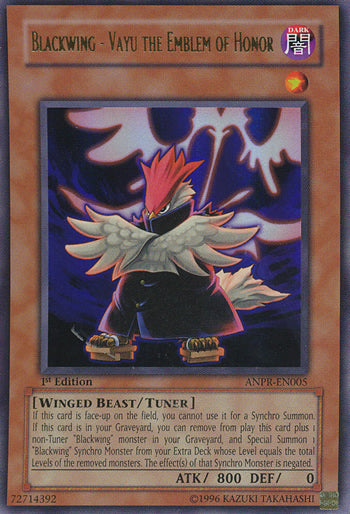 Blackwing - Vayu the Emblem of Honor [ANPR-EN005] Ultra Rare | Deep Dive Games St. Marys