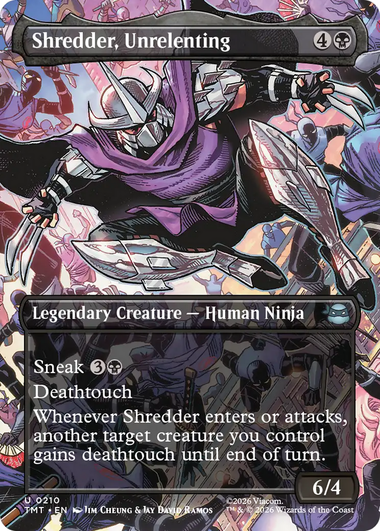 Shredder, Unrelenting (Borderless) [Teenage Mutant Ninja Turtles] | Deep Dive Games St. Marys