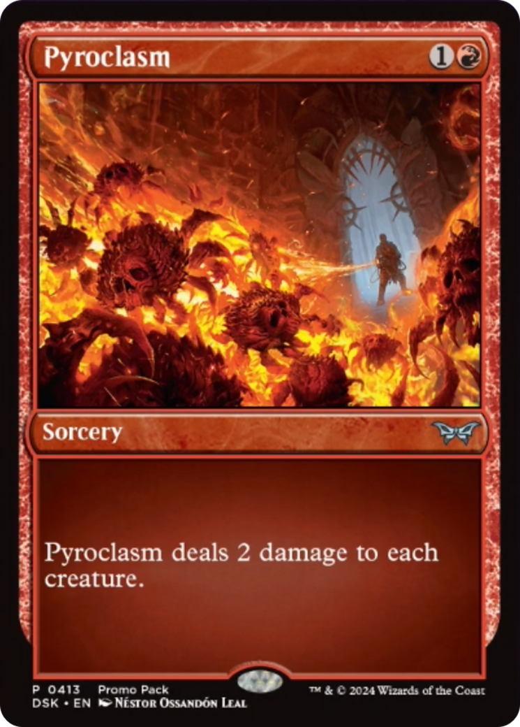 Pyroclasm (Promo Pack) [Duskmourn: House of Horror Promos] | Deep Dive Games St. Marys