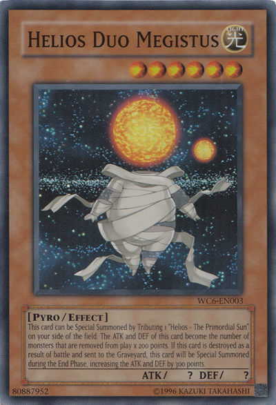 Helios Duo Megistus [WC6-EN003] Super Rare | Deep Dive Games St. Marys