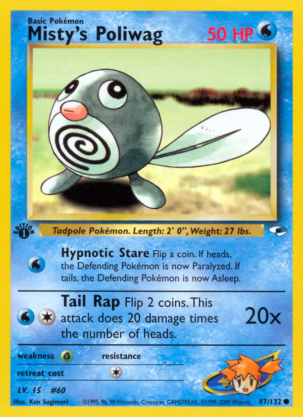 Misty's Poliwag (87/132) [Gym Heroes 1st Edition] | Deep Dive Games St. Marys