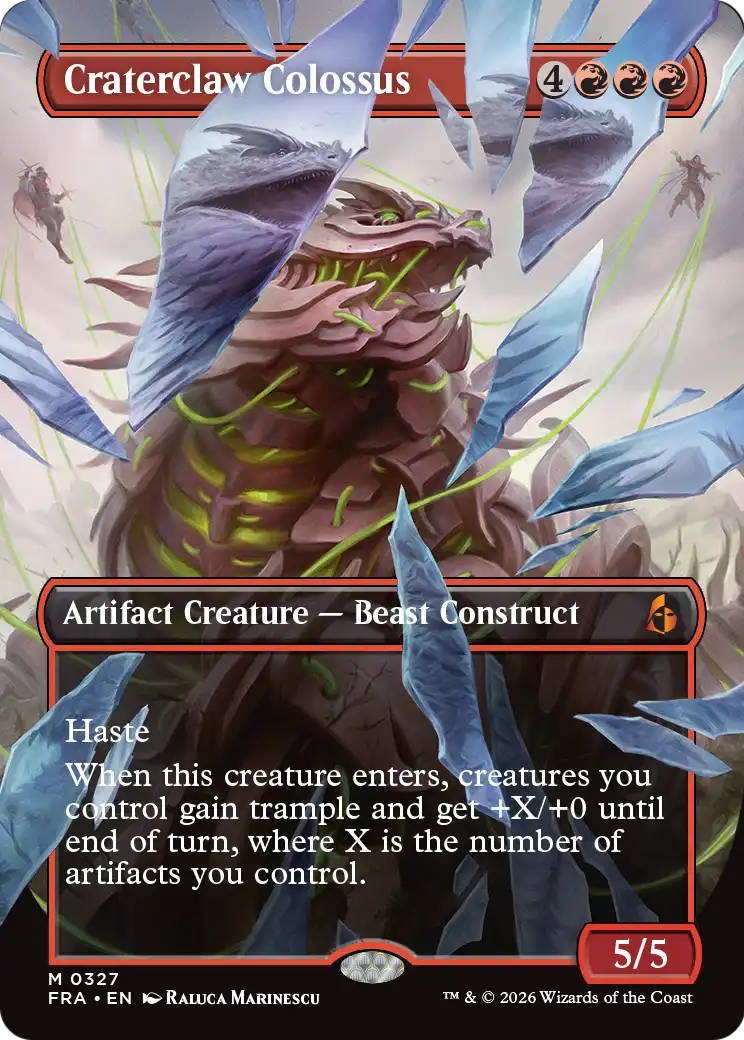 Craterclaw Colossus (Borderless) (0327) [Reality Fracture] | Deep Dive Games St. Marys
