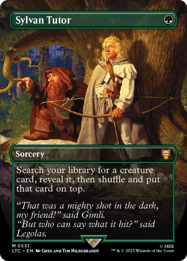 Sylvan Tutor (Borderless) [The Lord of the Rings: Tales of Middle-Earth Commander] | Deep Dive Games St. Marys