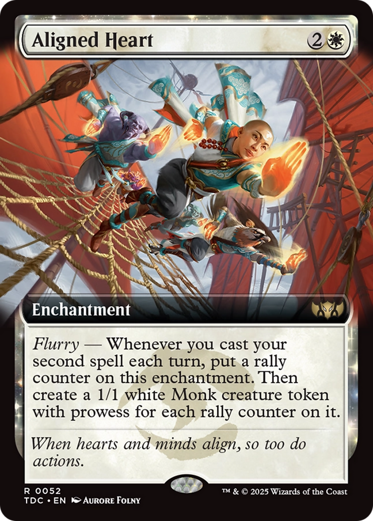 Aligned Heart (Extended Art) [Tarkir: Dragonstorm Commander] | Deep Dive Games St. Marys