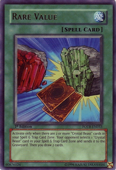 Rare Value [FOTB-EN033] Ultra Rare | Deep Dive Games St. Marys