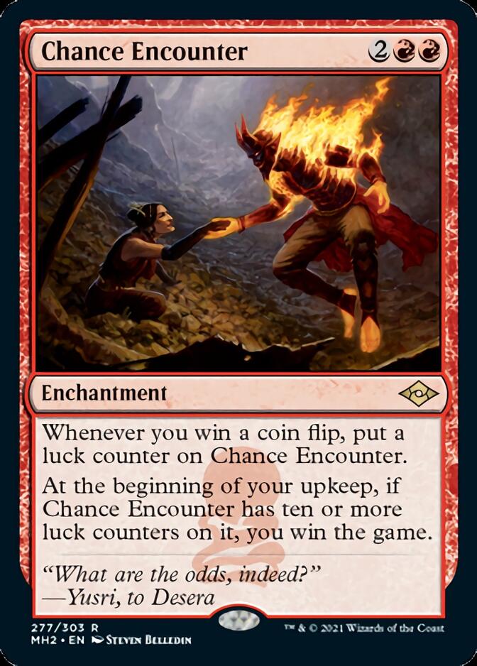 Chance Encounter (Foil Etched) [Modern Horizons 2] | Deep Dive Games St. Marys