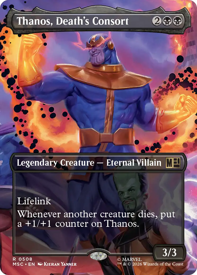 Thanos, Death's Consort (Borderless) [Marvel Super Heroes Commander] | Deep Dive Games St. Marys