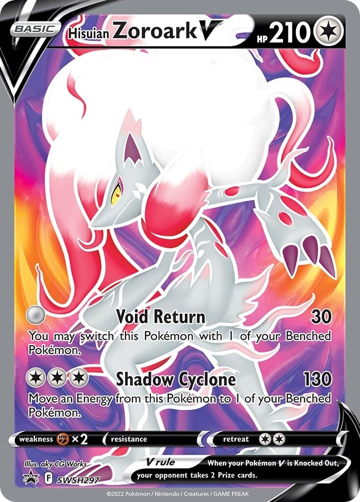 Hisuian Zoroark V (SWSH297) [Sword & Shield: Black Star Promos] | Deep Dive Games St. Marys