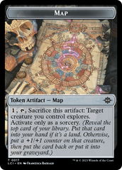 Treasure (0018) // Map Double-Sided Token [The Lost Caverns of Ixalan Tokens] | Deep Dive Games St. Marys
