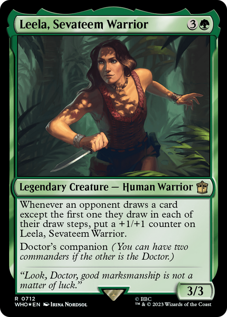 Leela, Sevateem Warrior (Surge Foil) [Doctor Who] | Deep Dive Games St. Marys