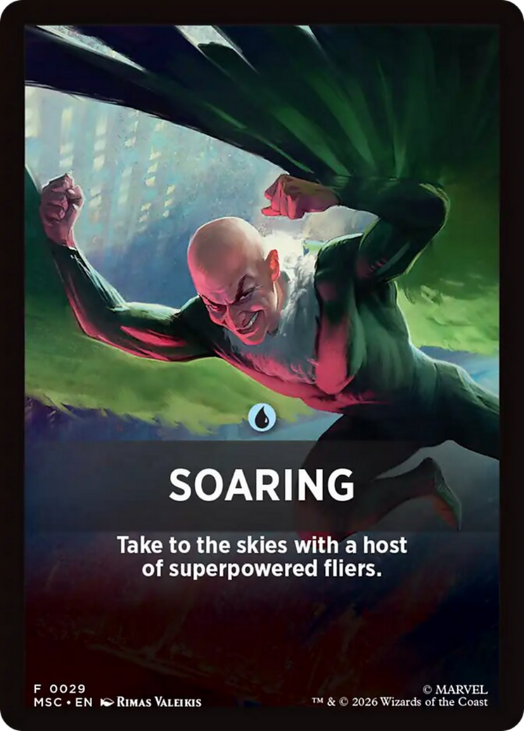 Soaring Theme Card [Marvel Super Heroes Commander] | Deep Dive Games St. Marys