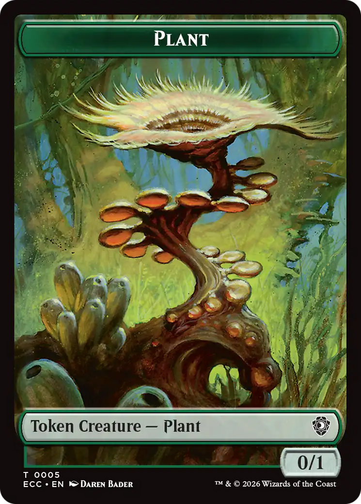 Elf Warrior (0004) // Plant (0005) Double-Sided Token [Lorwyn Eclipsed Tokens] | Deep Dive Games St. Marys