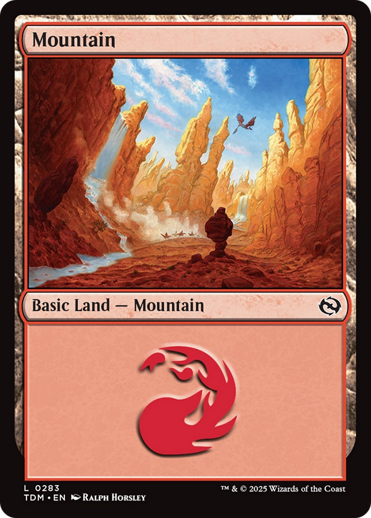Mountain (0283) [Tarkir: Dragonstorm] | Deep Dive Games St. Marys