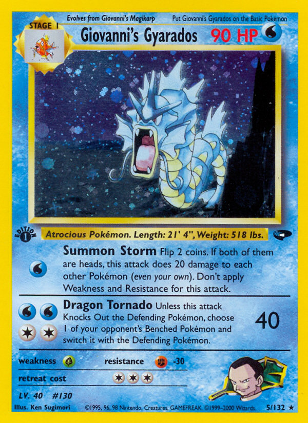 Giovanni's Gyarados (5/132) [Gym Challenge 1st Edition] | Deep Dive Games St. Marys