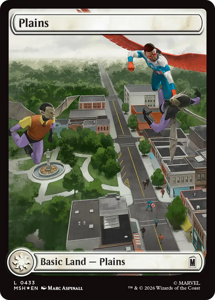 Plains (0433) (Surge Foil) [Marvel Super Heroes] | Deep Dive Games St. Marys
